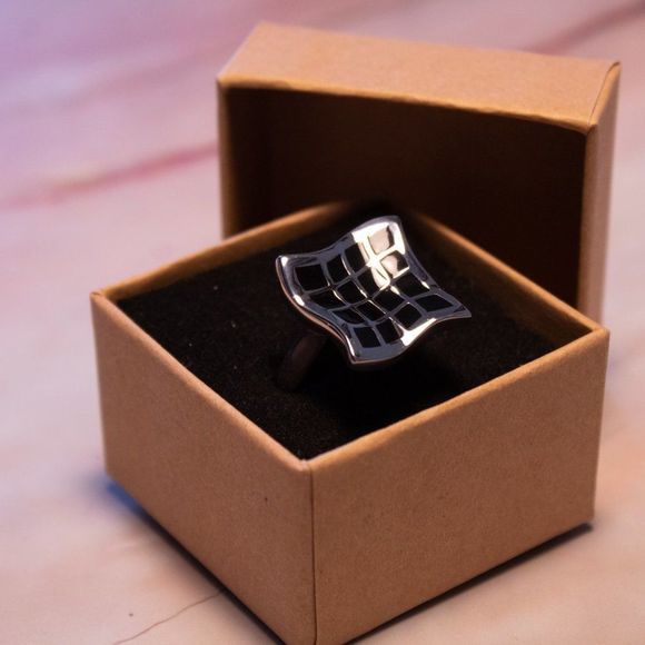 Stainless steel rings different size white blue - Picture 8 of 13